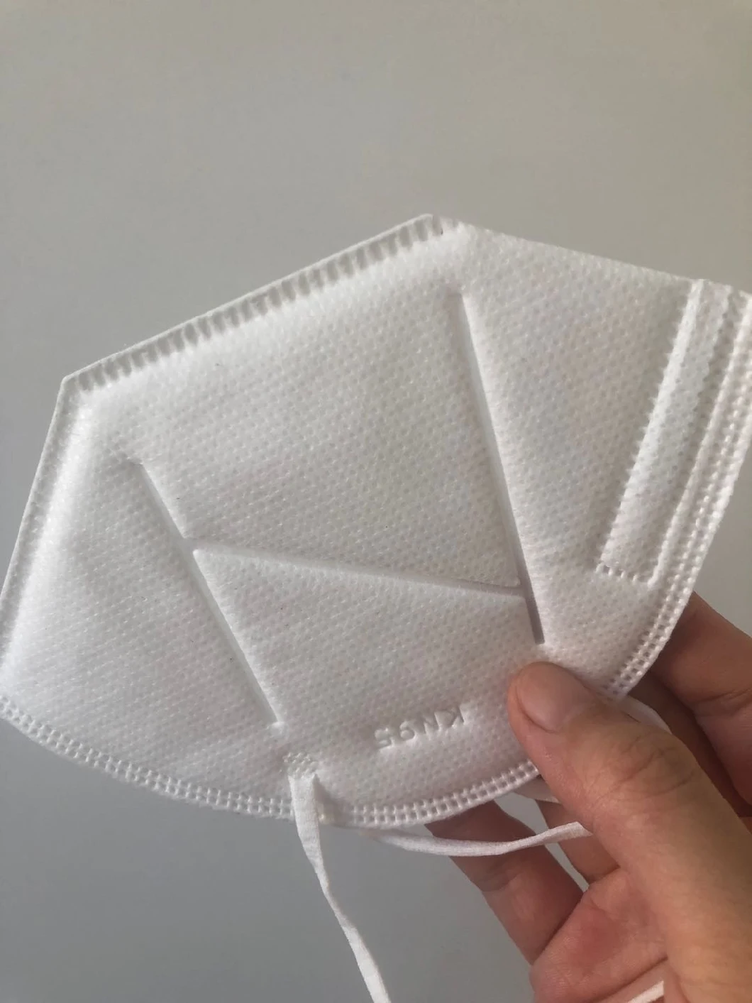 CE Approved Nonwoven Particle Filtering 5 Ply KN95 Folding Half Face Mask with Good Elastic Earloop (1200PCS/carton)